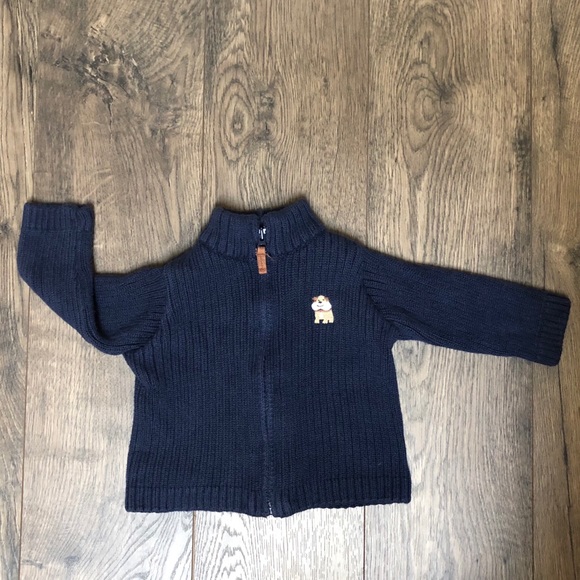 Carter’s Navy Zip Up Cardigan - Picture 6 of 6